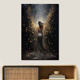 Ethereal Dream of a Starlit Muse - NicheCanvas
