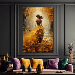 Amber Forest Promenade - NicheCanvas