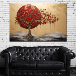 Golden Tree Autumn Symphony - NicheCanvas