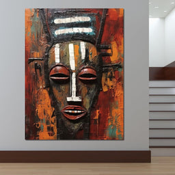 Tribal Mask 02 - Sakeem Gibbs - NicheCanvas