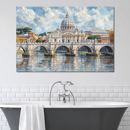 Eternal Reflections of Rome - NicheCanvas