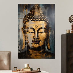 Gracious Golden Buddha - NicheCanvas