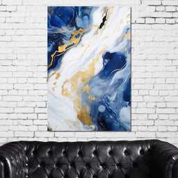 Glossy Liquid Abstraction - NicheCanvas