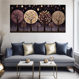 Violet Forest Four Seasons - NicheCanvas