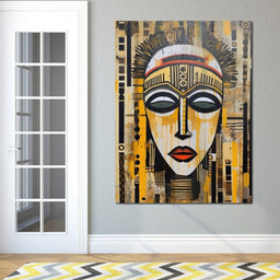 Tribal Mask 04 - Sakeem Gibbs - NicheCanvas