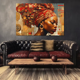 African Portrait Dingane - Sakeem Gibbs - NicheCanvas