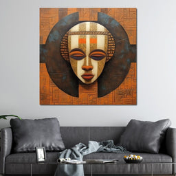 Tribal Mask 12 - Sakeem Gibbs - NicheCanvas