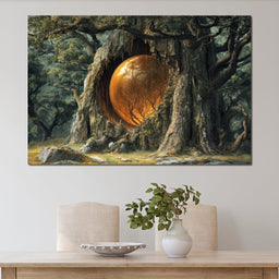 The Glowing Core of Gaia - TooplesArt - NicheCanvas