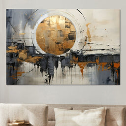 Golden Lunar Reflections - Tanni Cylon - NicheCanvas