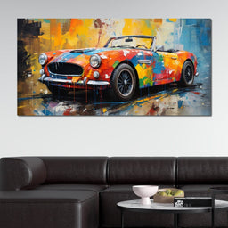 Pink Covertible - RiderArt - NicheCanvas