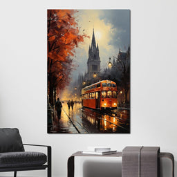 Vintage London Street - NicheCanvas