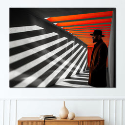 Shadows of Urban Sunrise - NicheCanvas