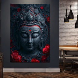 Buddha's Crimson Nirvana - NicheCanvas
