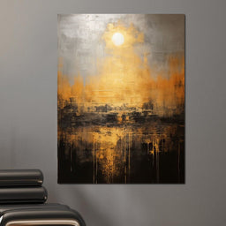 Romantic Gold-Flecked Atmosphere - NicheCanvas