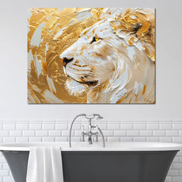 Golden Monarch Lion - NicheCanvas