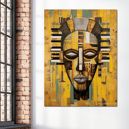 Tribal Mask 05 - Sakeem Gibbs - NicheCanvas