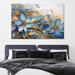 Luminous Floral Bloom - NicheCanvas