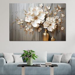 Floral Symphony by the Window - NicheCanvas