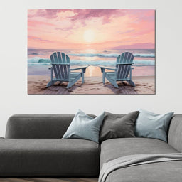Vacation Beach Chairs - NicheCanvas