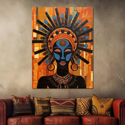 Tribal Mask 06 - Sakeem Gibbs - NicheCanvas