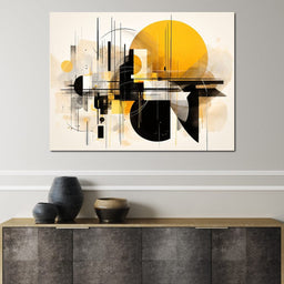 Urban Shadows in Abstract Forms - NicheCanvas