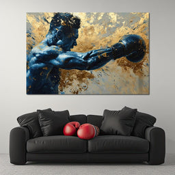 Azure Pugilist Unleashed - NicheCanvas