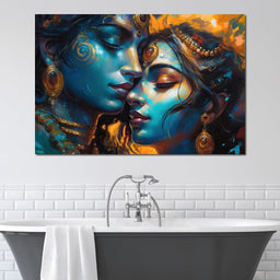 Radha & Krishna Love Story - NicheCanvas