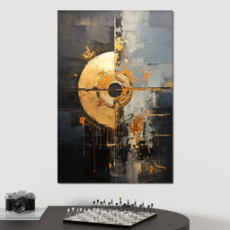 Eclipse in Golden Splendor - Tanni Cylon - NicheCanvas