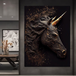 Black Unicorn - Alicia Smith - NicheCanvas