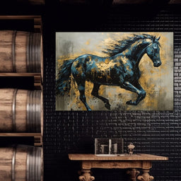 Gilded Stallion - NicheCanvas