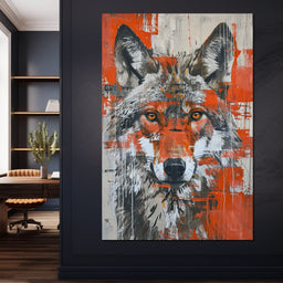 Urban Grey Wolf - NicheCanvas