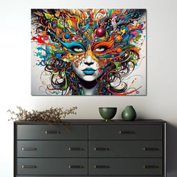 Vibrant Doodle of Visual Delight - NicheCanvas