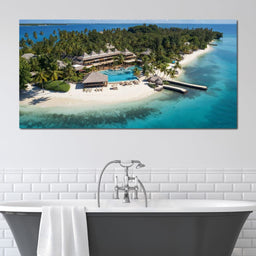 Tropical Serenity Shores - NicheCanvas