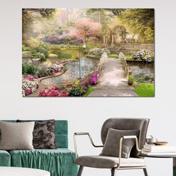 Pond Bridge - NicheCanvas