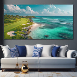 Coastal Greens and Ocean Breeze - NicheCanvas