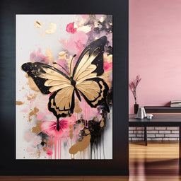 Dreamflight in Pink Hues - NicheCanvas