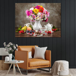 Flowers, Fruits, Chocolate & Coffee - NicheCanvas