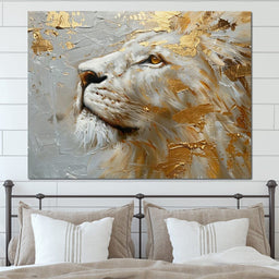 Golden Sovereign Stare - NicheCanvas