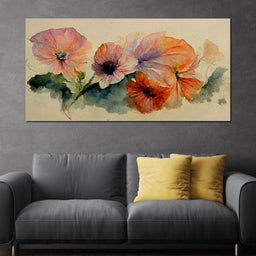 Watercolor Flowers - NicheCanvas