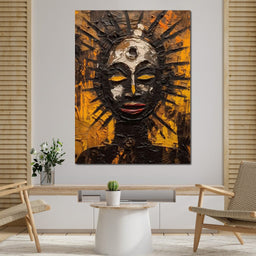 Tribal Mask 03 - Sakeem Gibbs - NicheCanvas