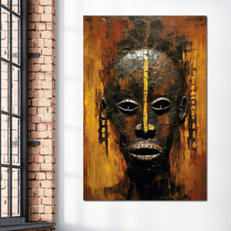 Tribal Mask 16 - Sakeem Gibbs - NicheCanvas