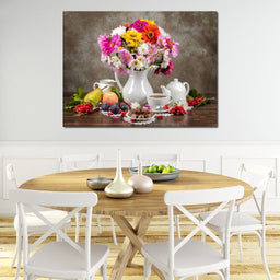 Flowers, Fruits, Chocolate & Coffee - NicheCanvas