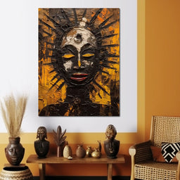 Tribal Mask 03 - Sakeem Gibbs - NicheCanvas