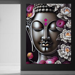 Buddha Face 03 - NicheCanvas