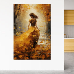 Amber Forest Promenade - NicheCanvas