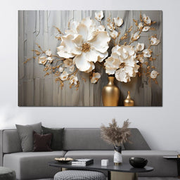 Floral Symphony by the Window - NicheCanvas