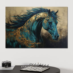 Gilded Horse - NicheCanvas