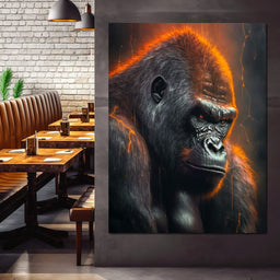Gorilla Thunder - Zenzdesign - NicheCanvas