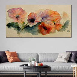 Watercolor Flowers - NicheCanvas