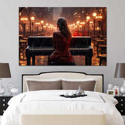 Piano Songbird - NicheCanvas